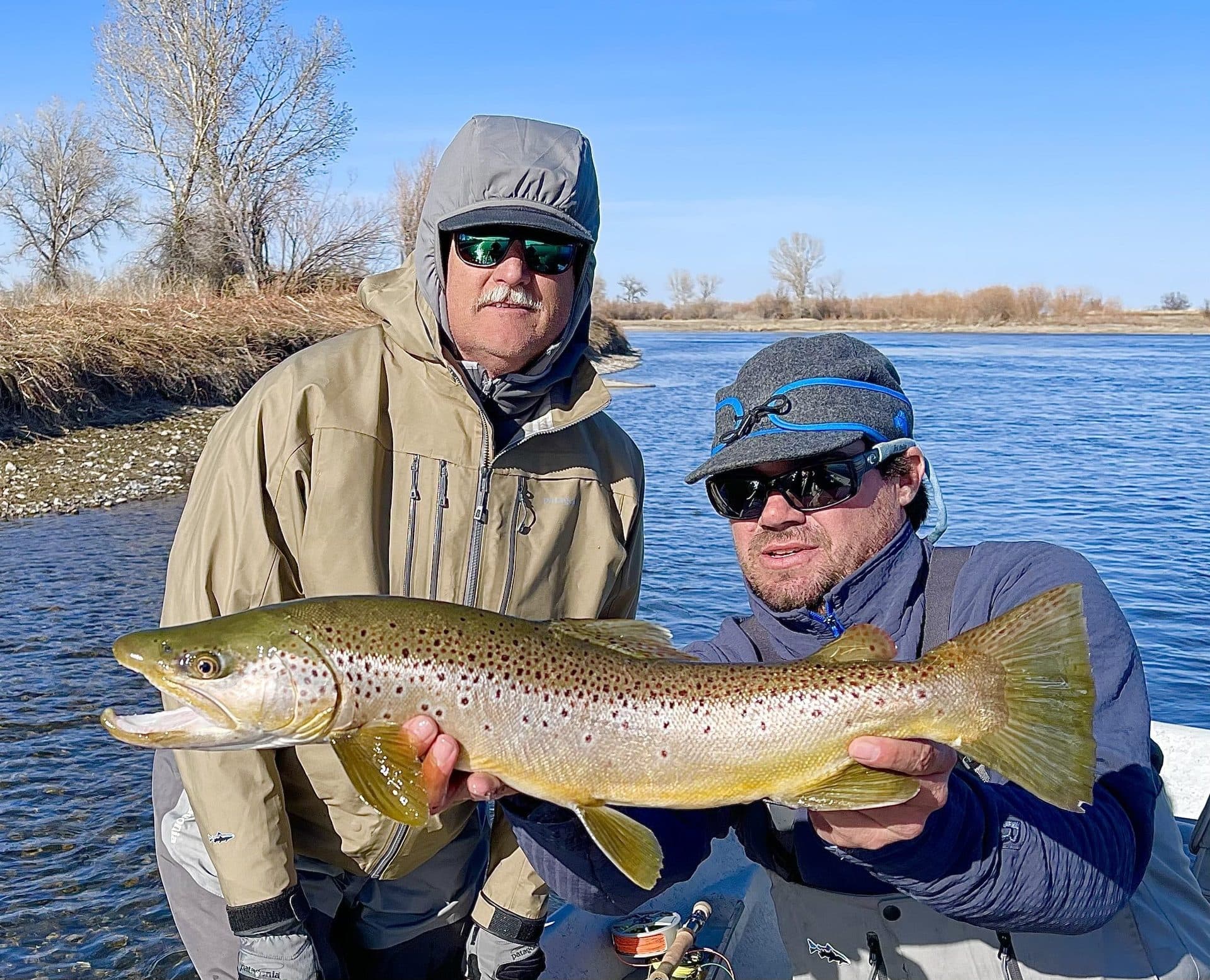 Andy Guy Outfitting guides on the river — Swan Lake, MT